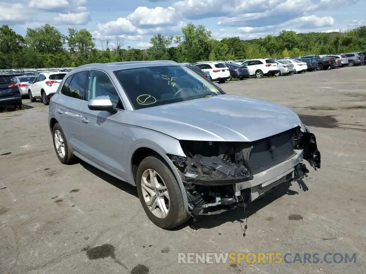 1 Photograph of a damaged car WA1ANAFY3K2063748 AUDI Q5 2019