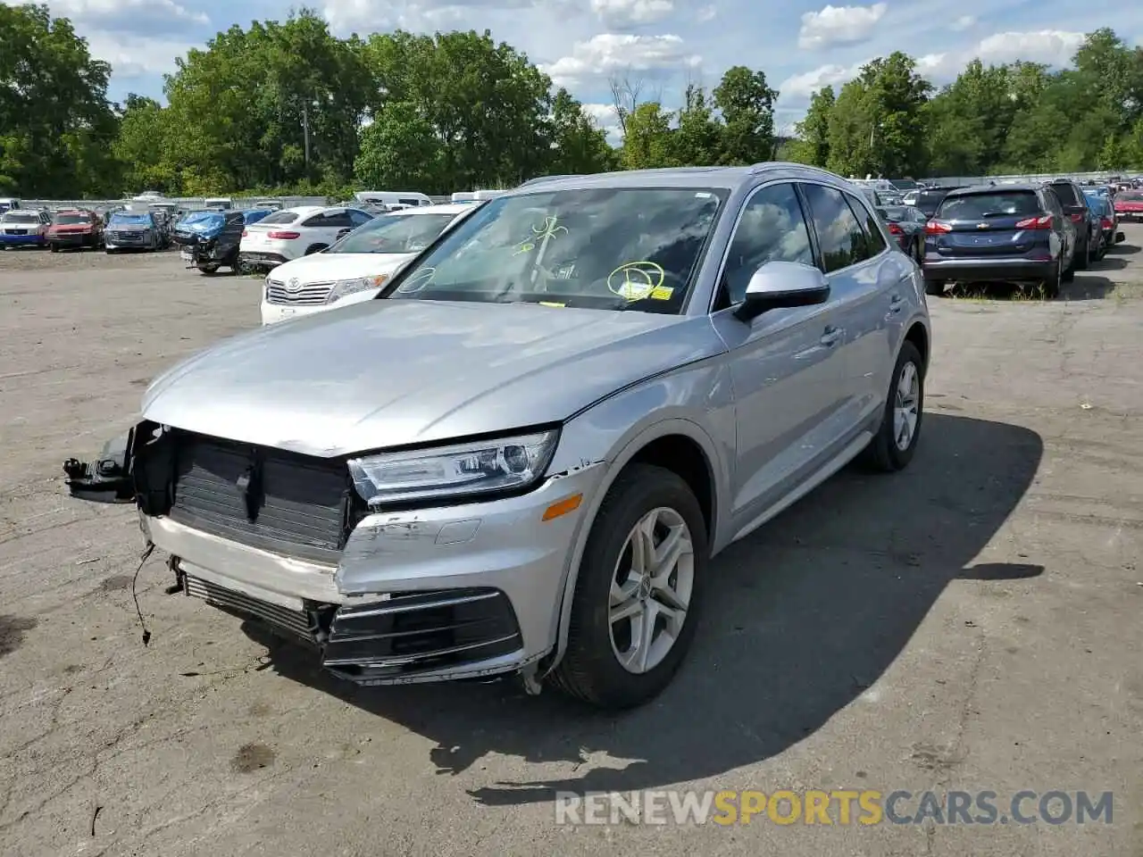 2 Photograph of a damaged car WA1ANAFY3K2063748 AUDI Q5 2019