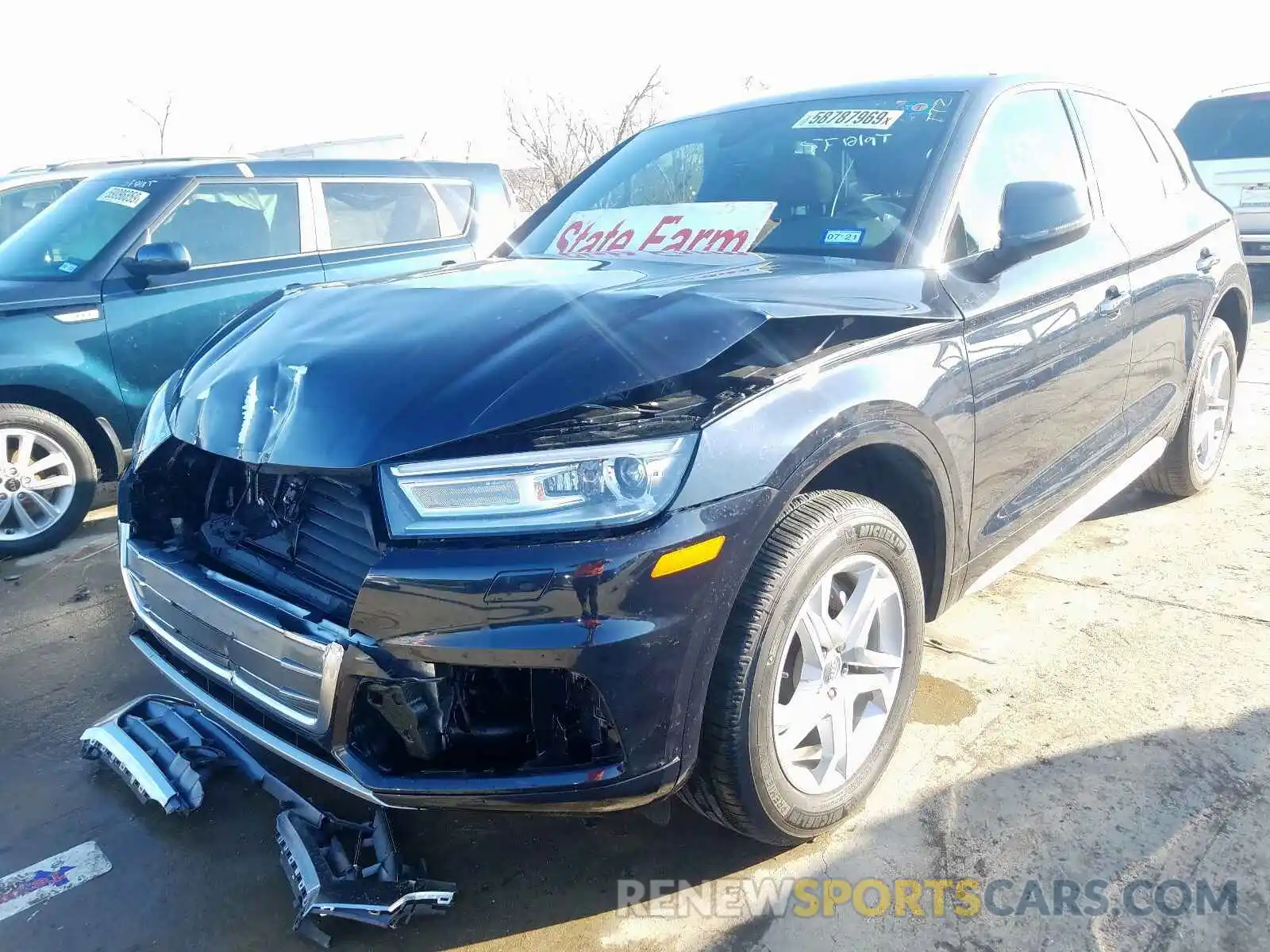 2 Photograph of a damaged car WA1ANAFY3K2093199 AUDI Q5 2019