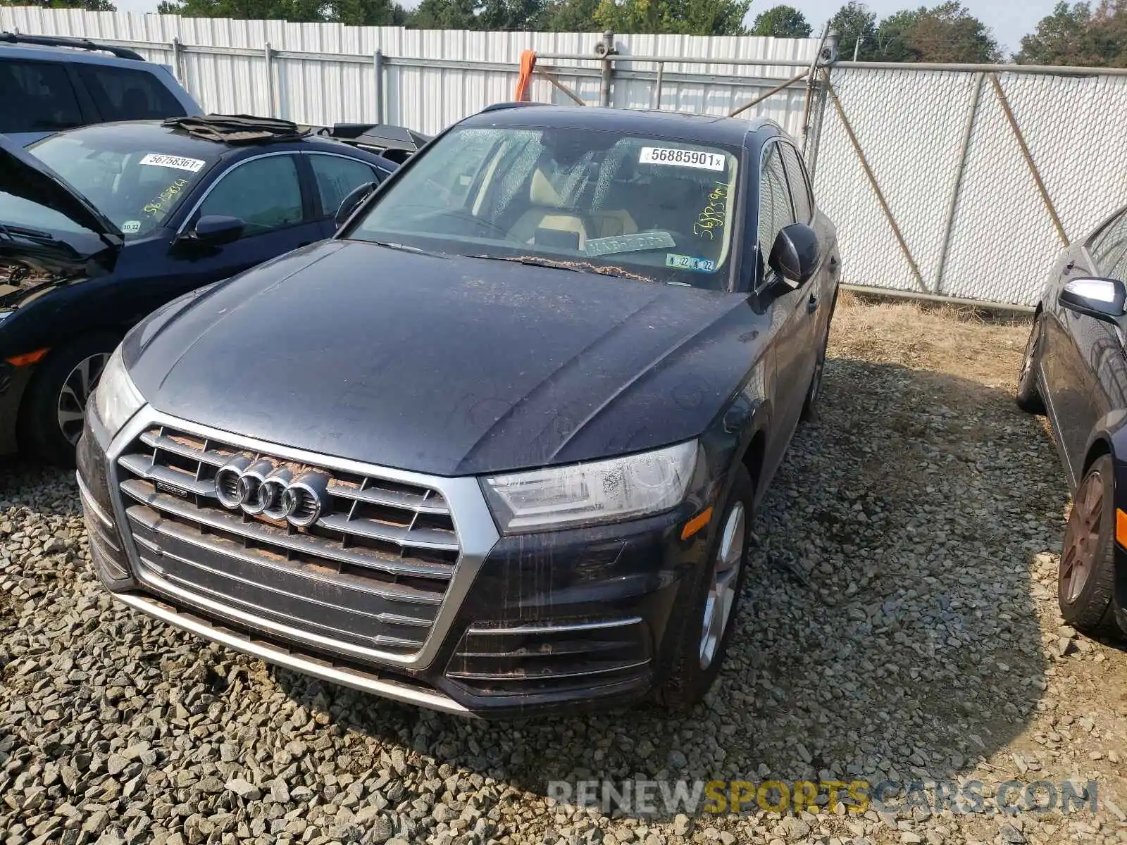 2 Фотография поврежденного автомобиля WA1ANAFY4K2046487 AUDI Q5 2019