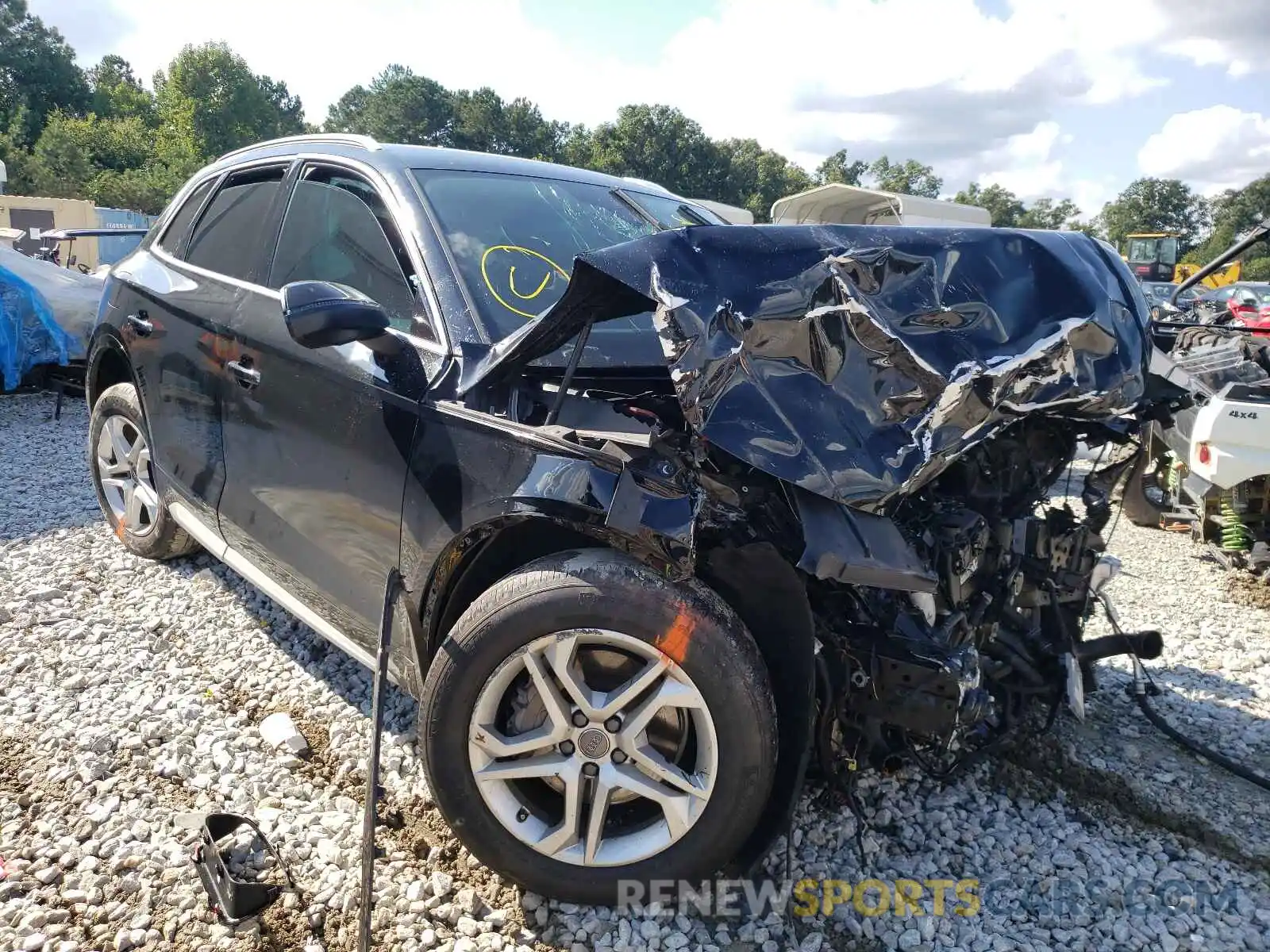 1 Photograph of a damaged car WA1ANAFY5K2021548 AUDI Q5 2019