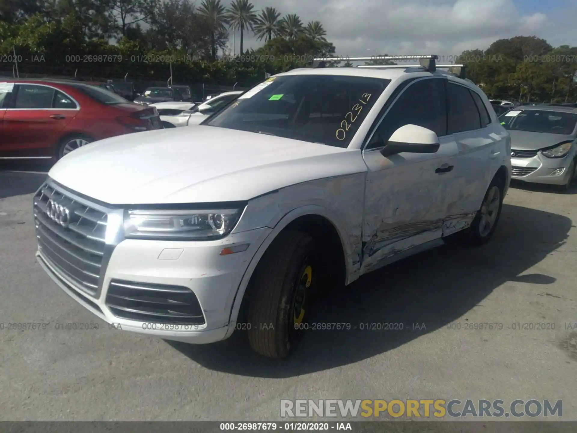 2 Photograph of a damaged car WA1ANAFY5K2022313 AUDI Q5 2019