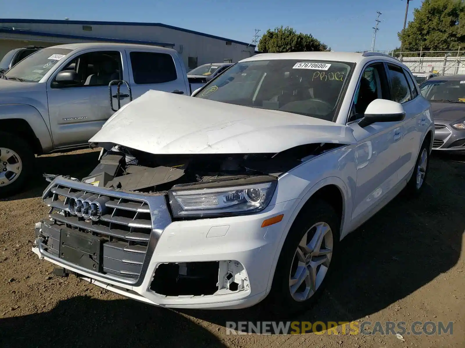 2 Photograph of a damaged car WA1ANAFY5K2075724 AUDI Q5 2019