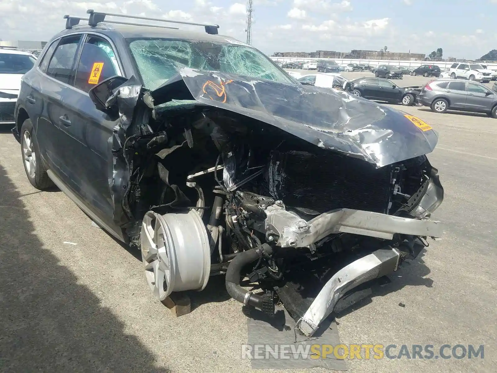 1 Photograph of a damaged car WA1ANAFY6K2109220 AUDI Q5 2019