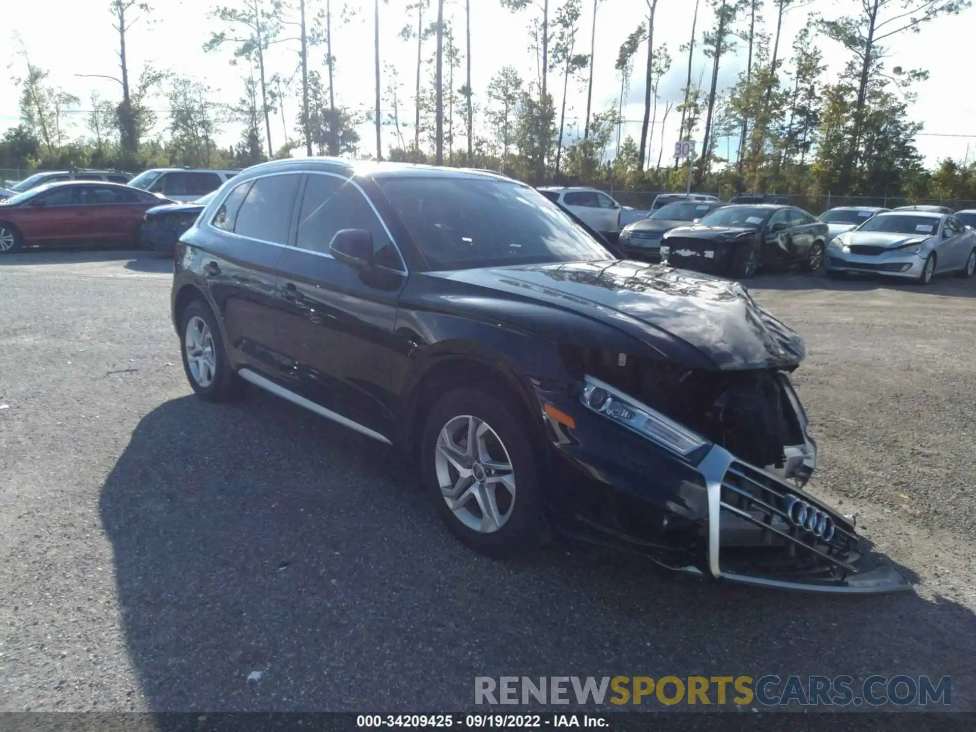 1 Photograph of a damaged car WA1ANAFY6K2127653 AUDI Q5 2019