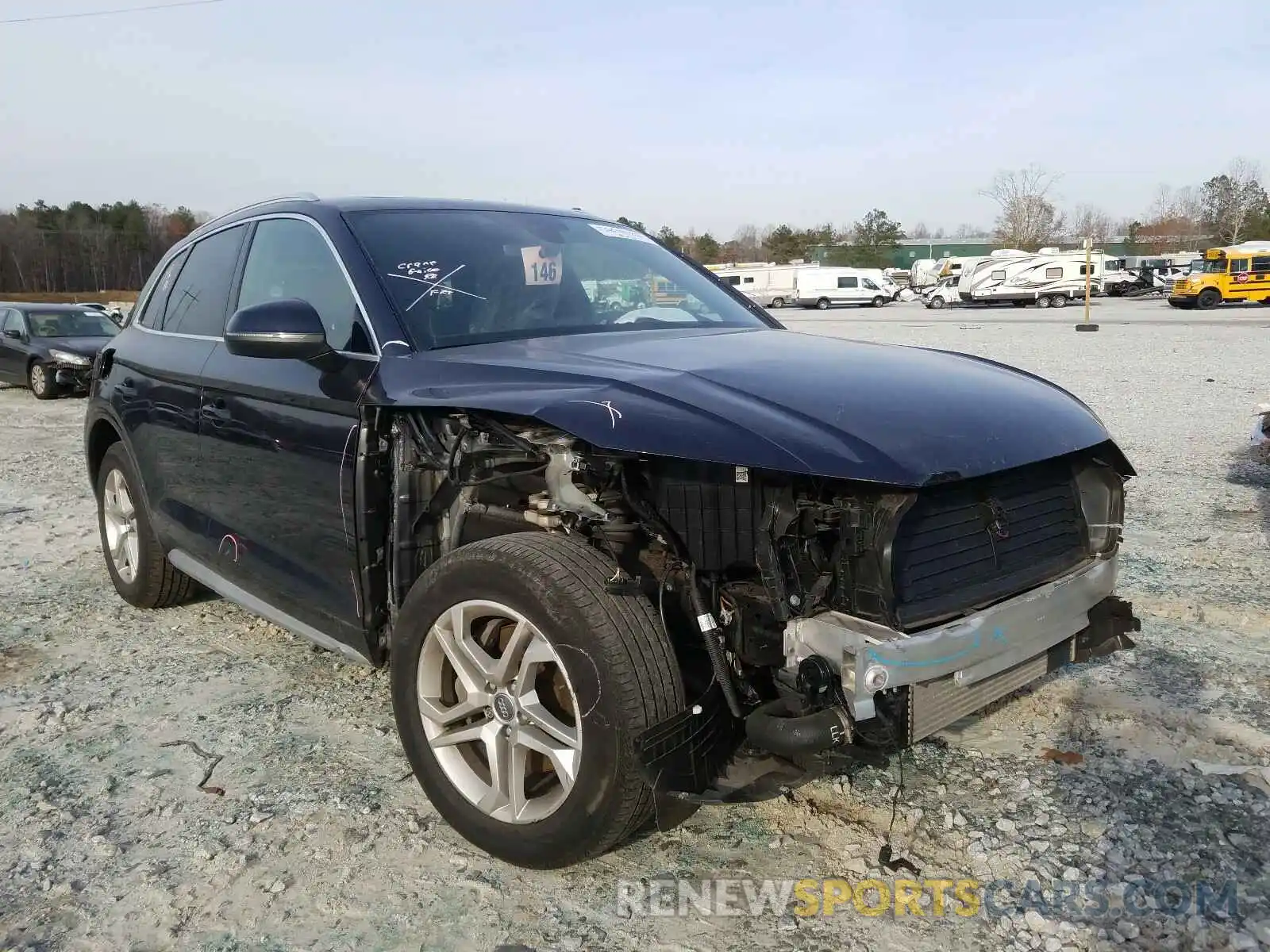 1 Photograph of a damaged car WA1ANAFY7K2047570 AUDI Q5 2019