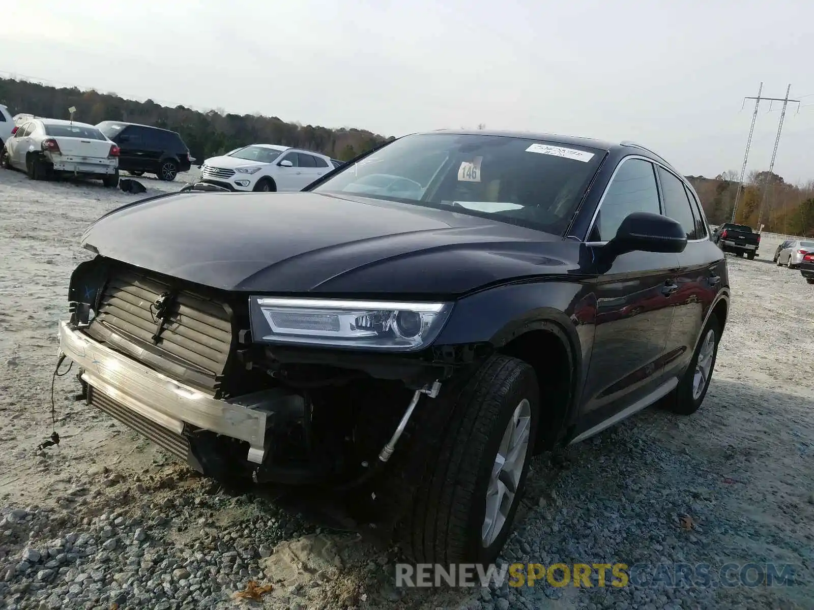 2 Photograph of a damaged car WA1ANAFY7K2047570 AUDI Q5 2019