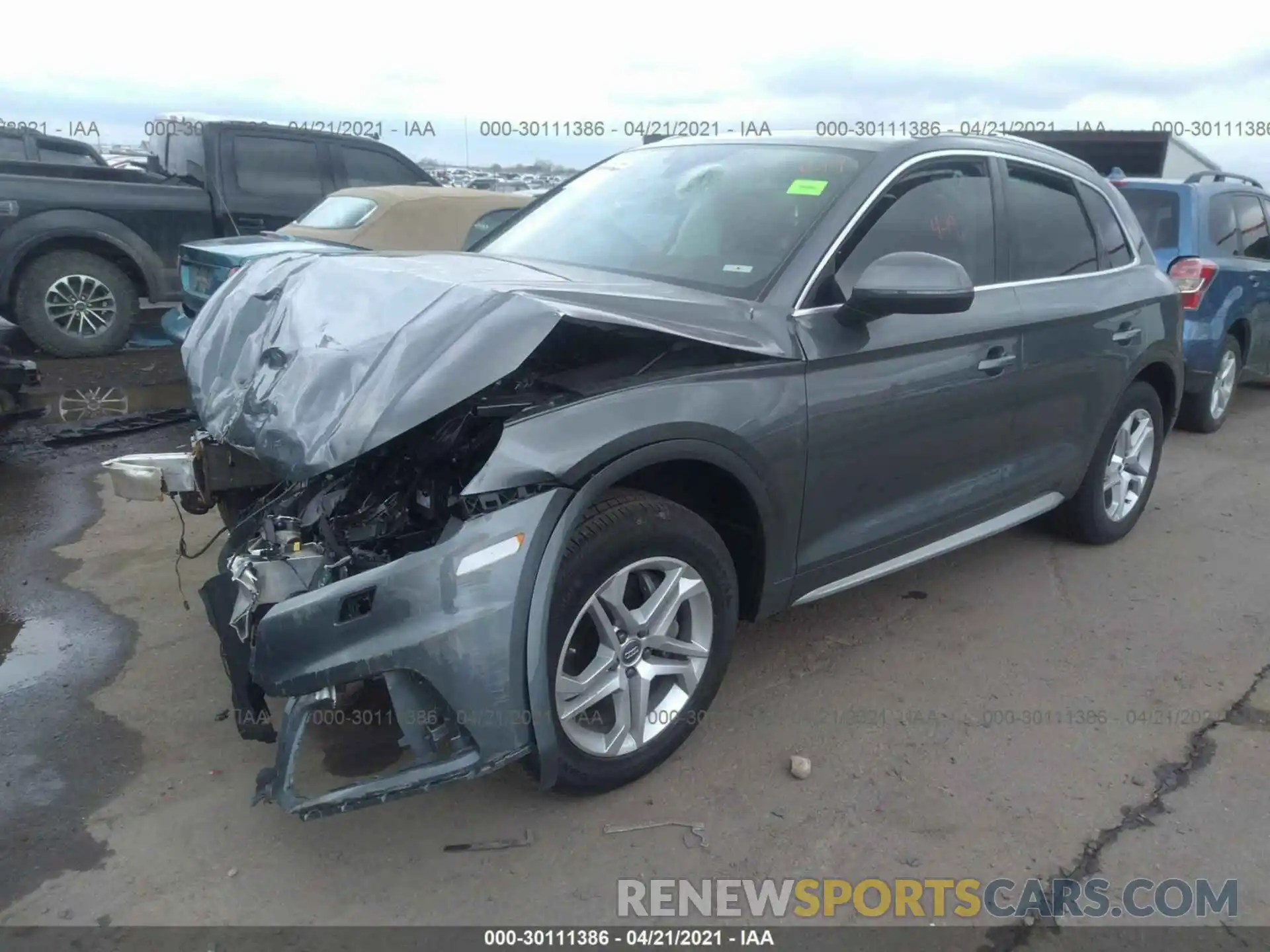 2 Фотография поврежденного автомобиля WA1ANAFY7K2075739 AUDI Q5 2019