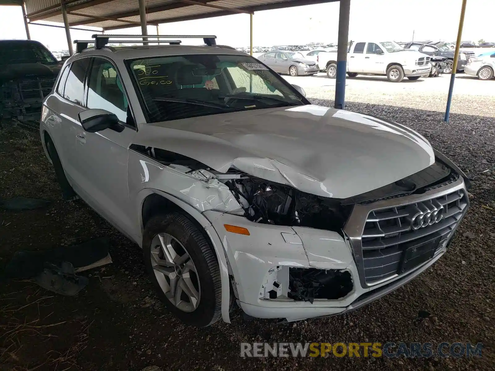 1 Photograph of a damaged car WA1ANAFY7K2090127 AUDI Q5 2019