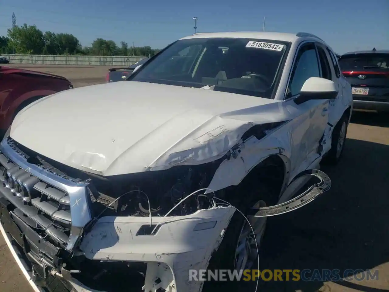 2 Photograph of a damaged car WA1ANAFY7K2104057 AUDI Q5 2019