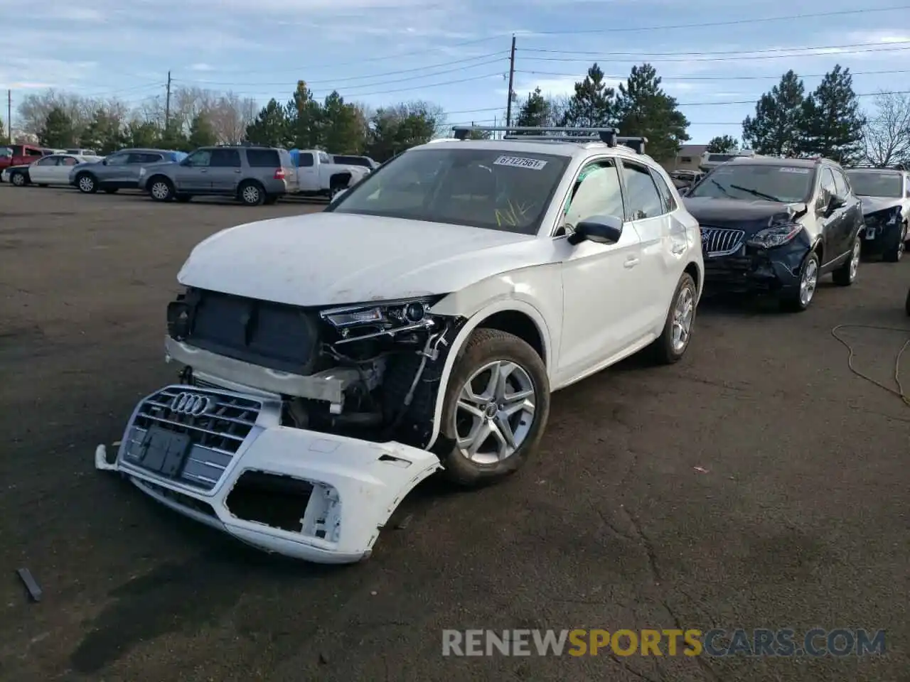 2 Фотография поврежденного автомобиля WA1ANAFY8K2060618 AUDI Q5 2019