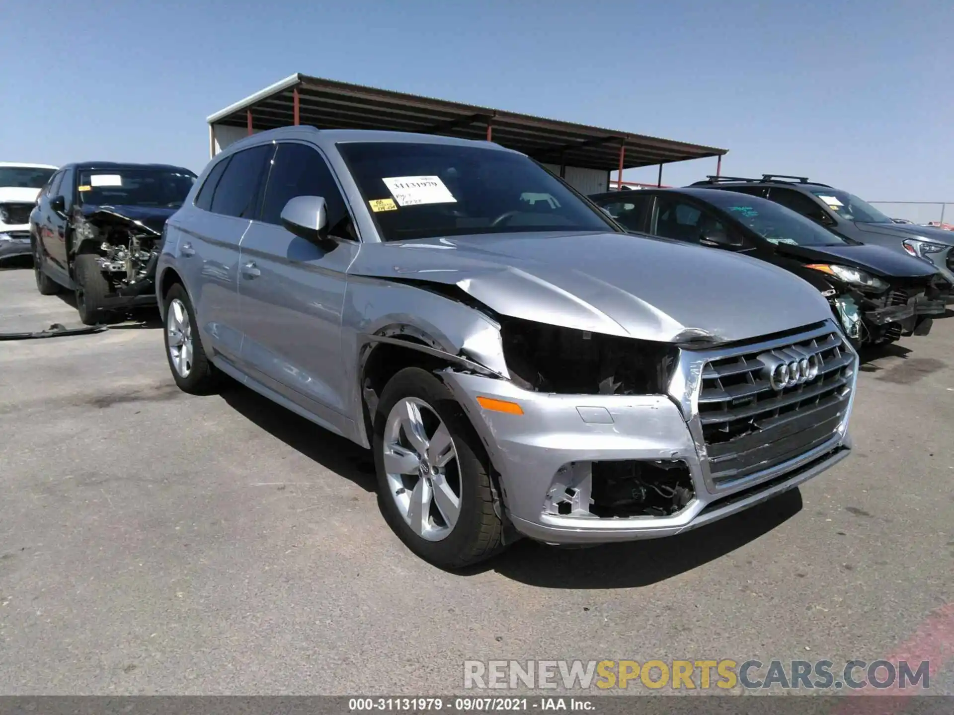 1 Photograph of a damaged car WA1ANAFY8K2097927 AUDI Q5 2019