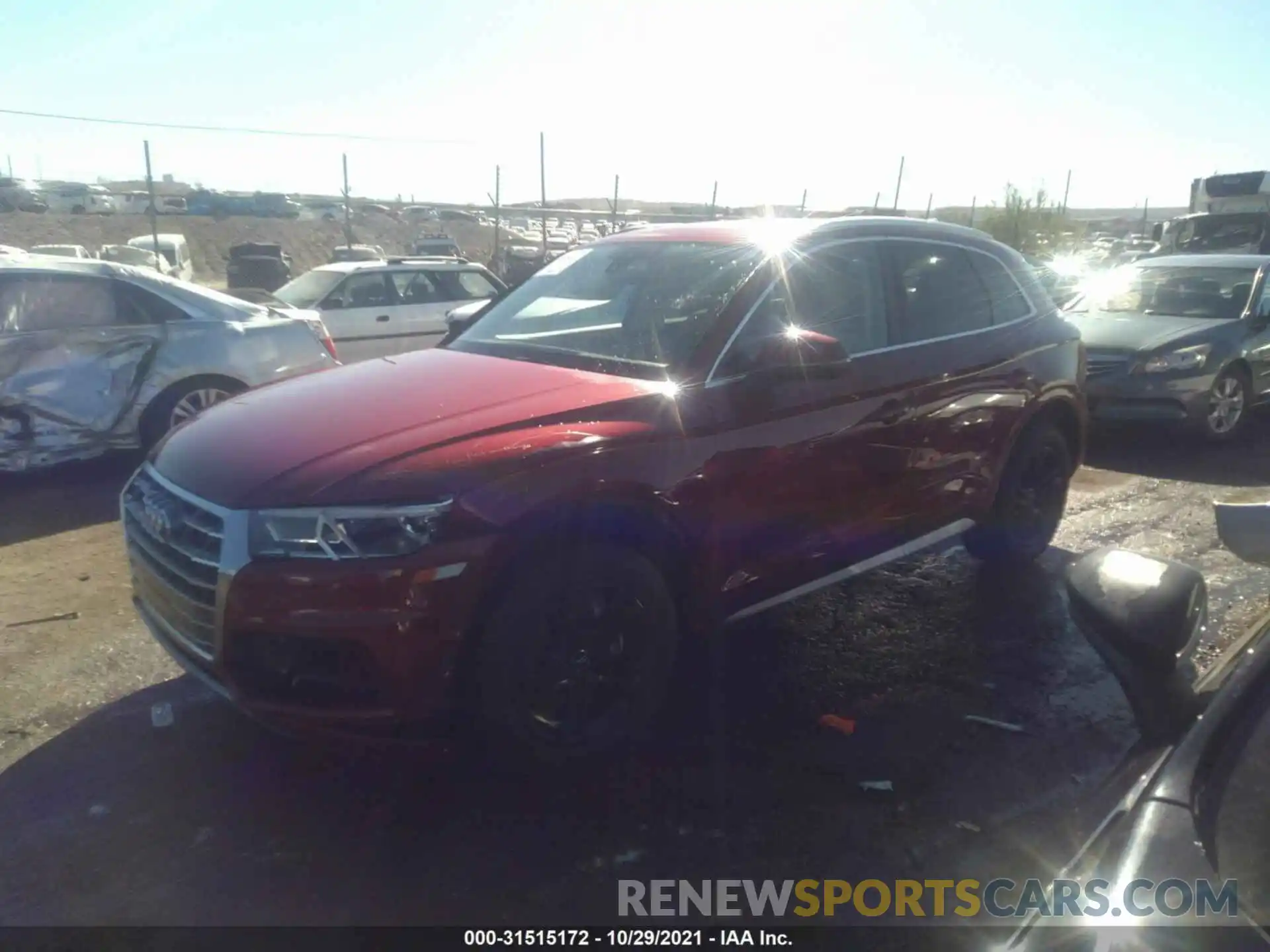 2 Photograph of a damaged car WA1ANAFY8K2107162 AUDI Q5 2019