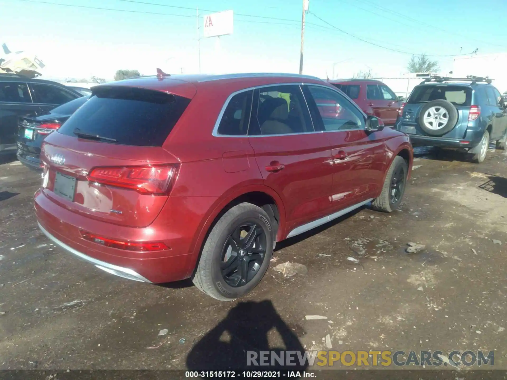 4 Фотография поврежденного автомобиля WA1ANAFY8K2107162 AUDI Q5 2019