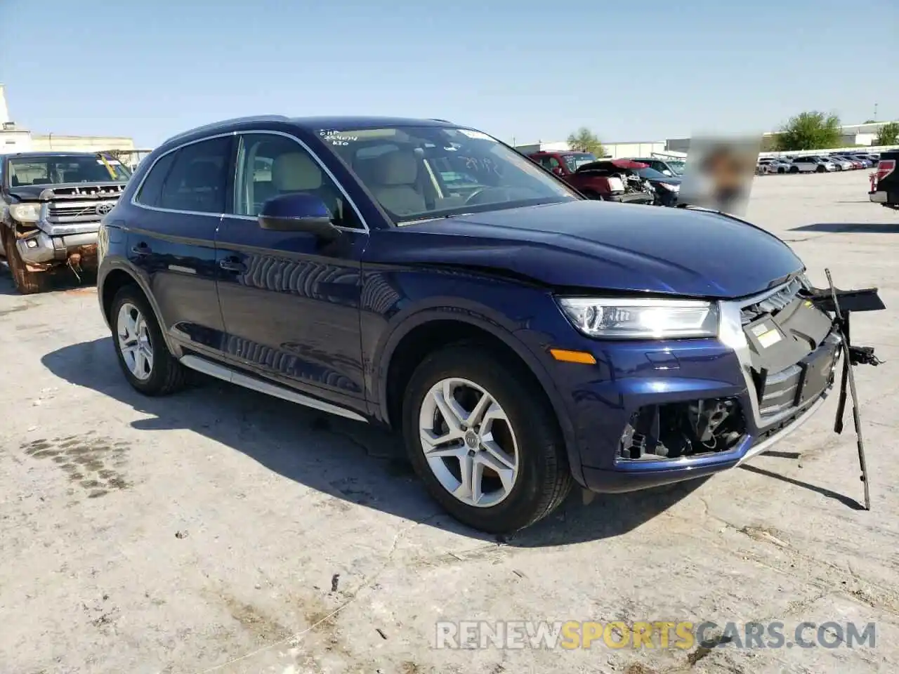 1 Photograph of a damaged car WA1ANAFY8K2114323 AUDI Q5 2019