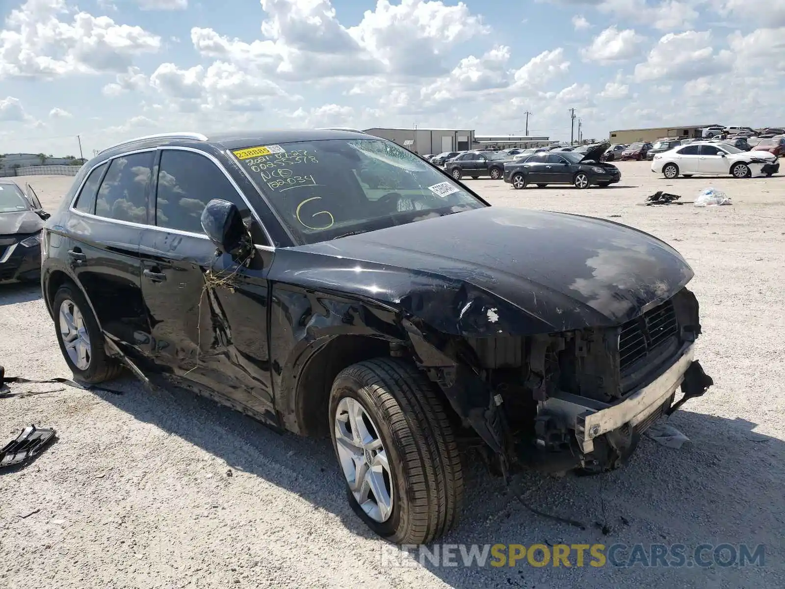 1 Photograph of a damaged car WA1ANAFY8K2122034 AUDI Q5 2019