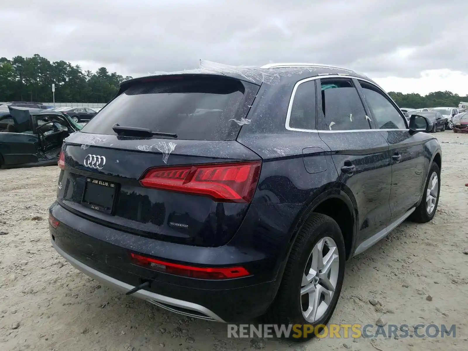 4 Фотография поврежденного автомобиля WA1ANAFY9K2054391 AUDI Q5 2019