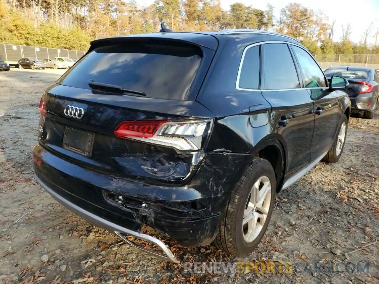 4 Фотография поврежденного автомобиля WA1ANAFY9K2075631 AUDI Q5 2019