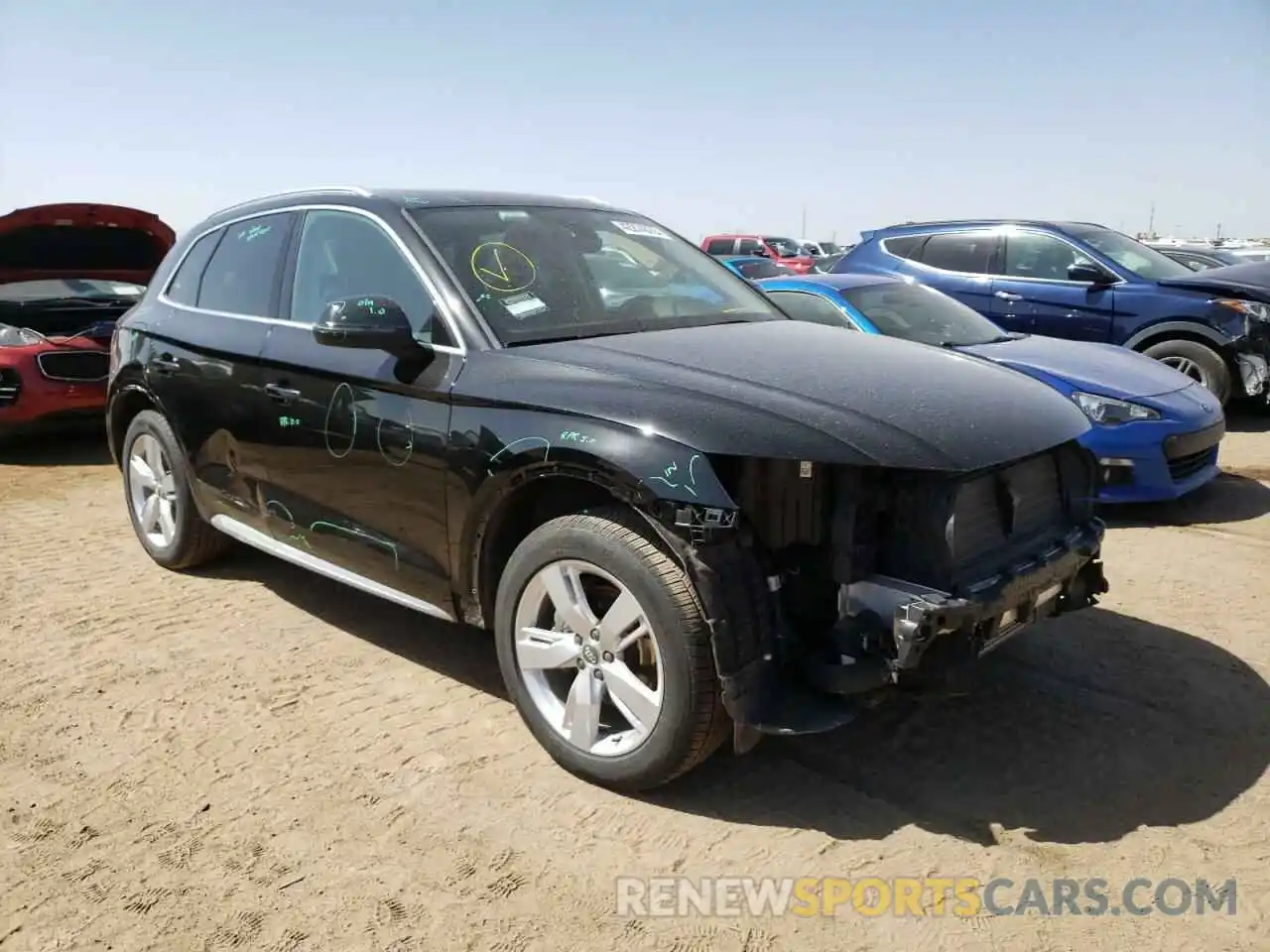 1 Фотография поврежденного автомобиля WA1ANAFY9K2108224 AUDI Q5 2019