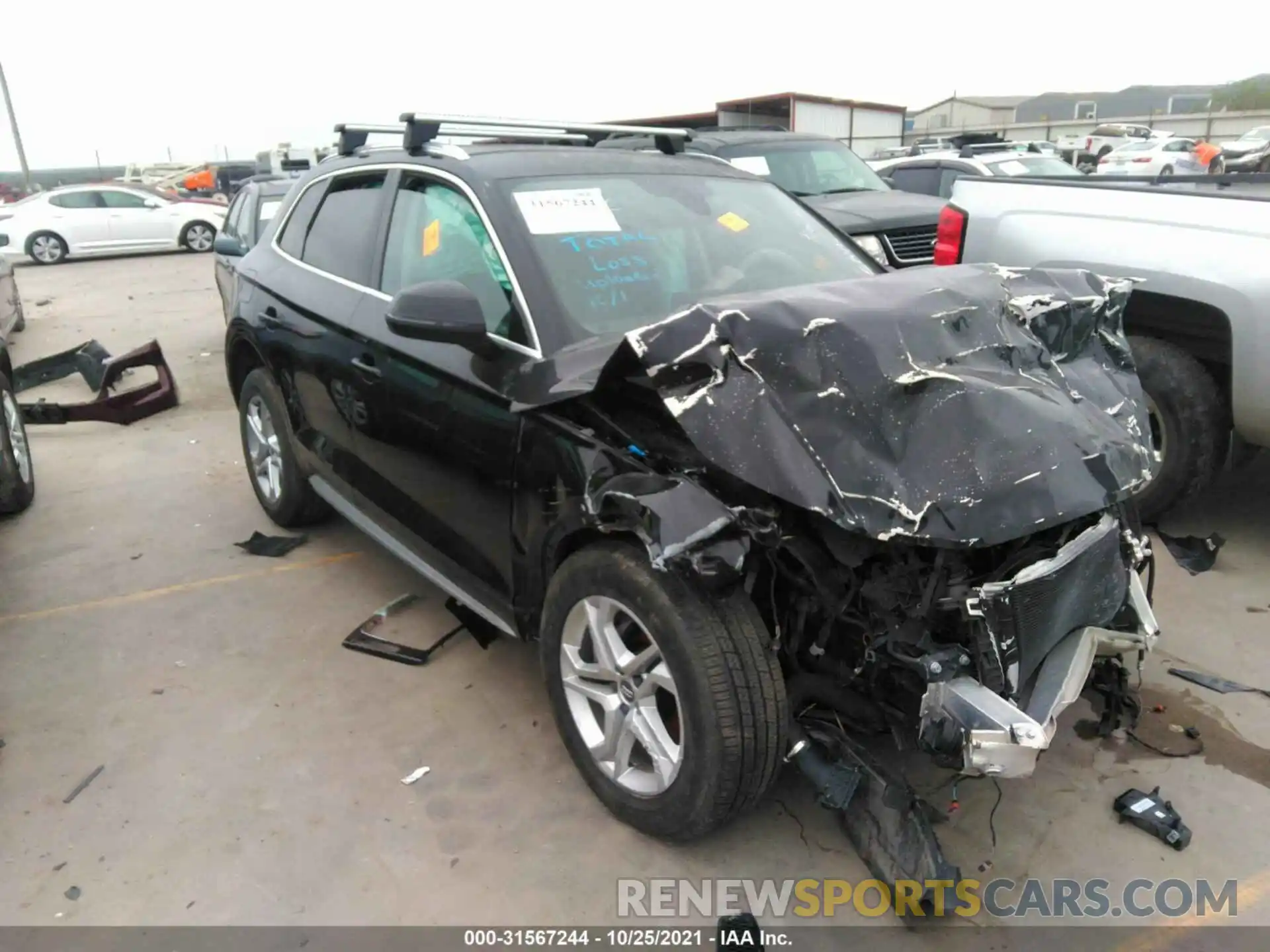 1 Photograph of a damaged car WA1ANAFY9K2121958 AUDI Q5 2019