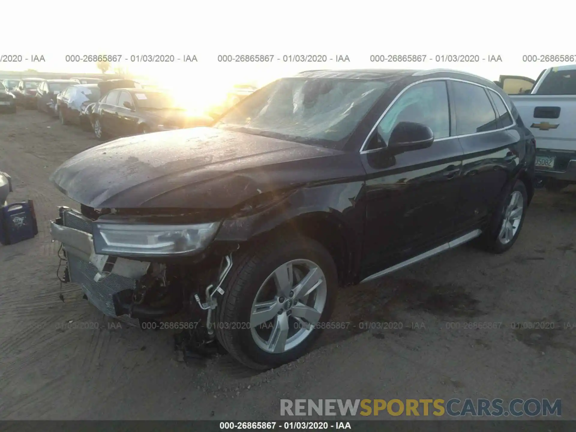 2 Фотография поврежденного автомобиля WA1ANAFYXK2046378 AUDI Q5 2019