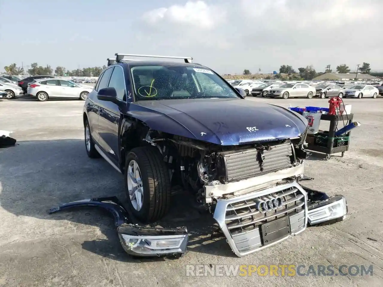 1 Photograph of a damaged car WA1ANAFYXK2087884 AUDI Q5 2019