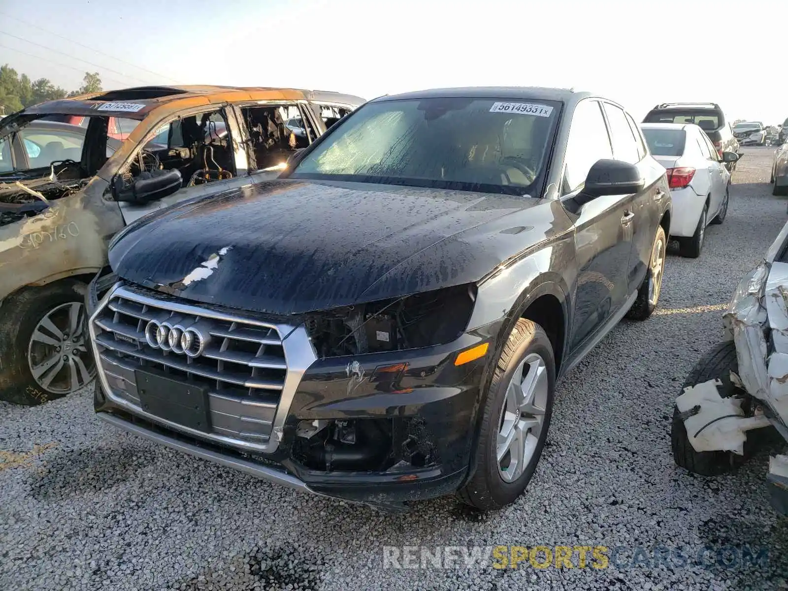 2 Фотография поврежденного автомобиля WA1ANAFYXK2106241 AUDI Q5 2019