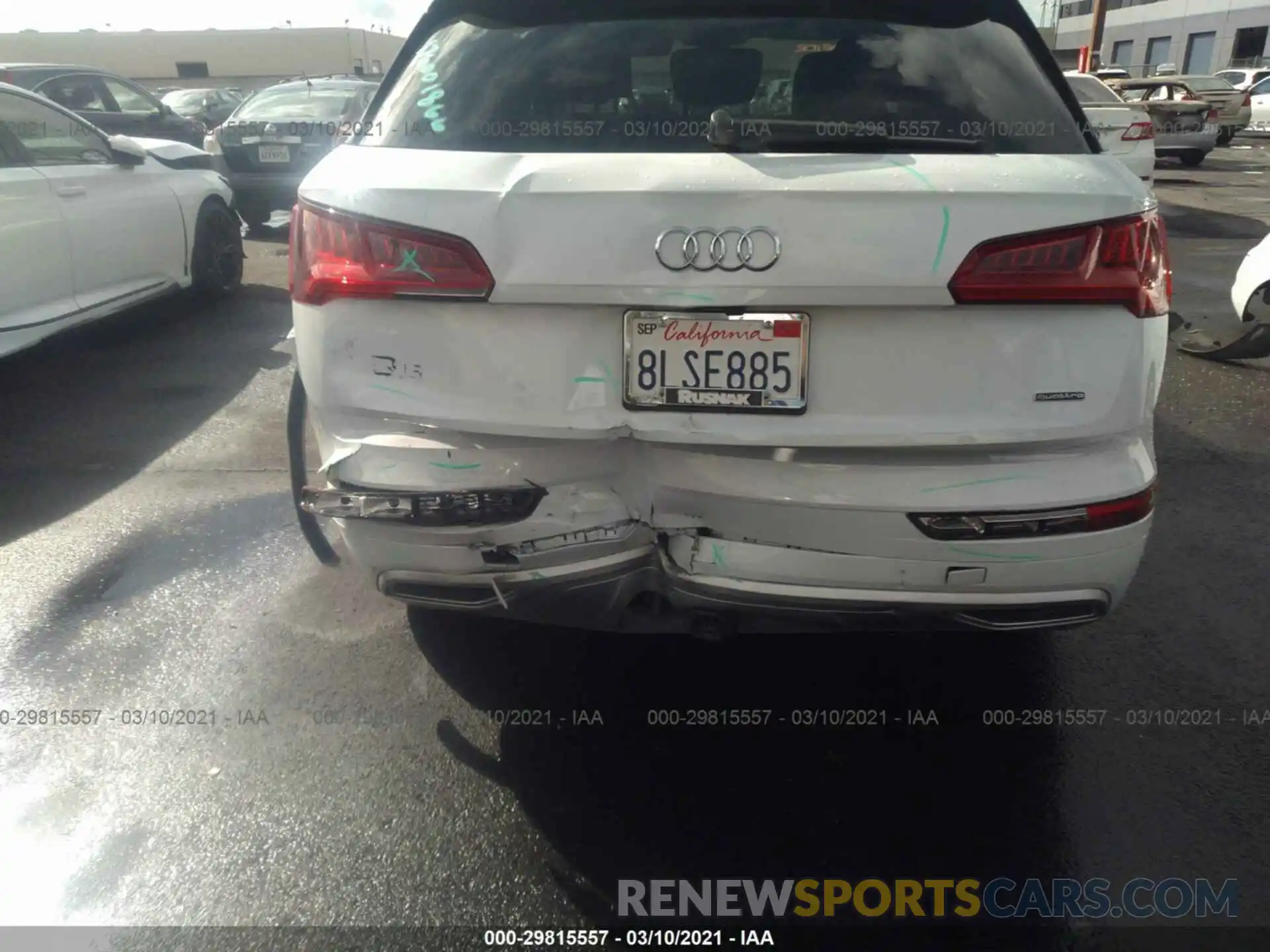 5 Photograph of a damaged car WA1ANAFYXK2139160 AUDI Q5 2019