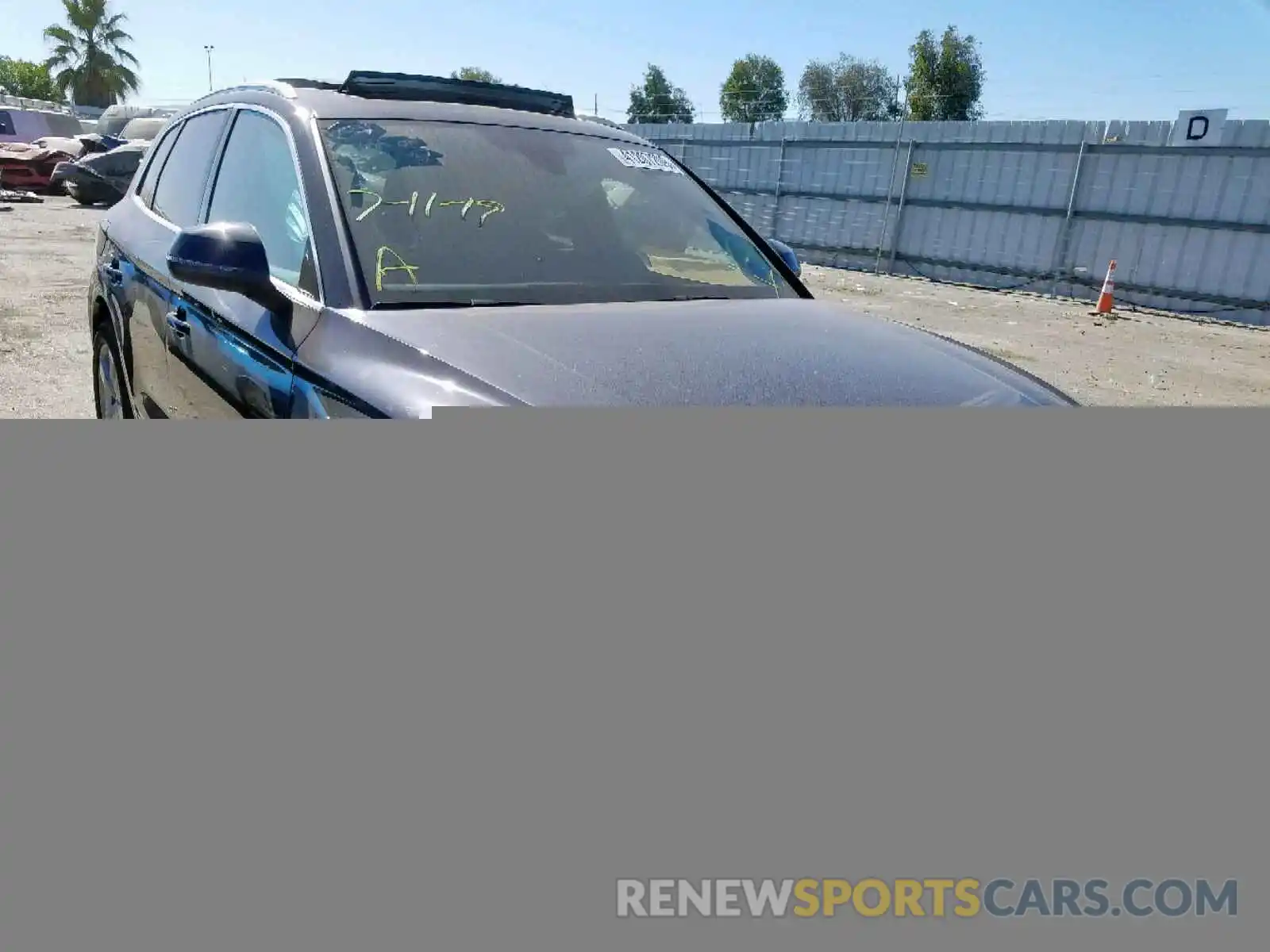 1 Photograph of a damaged car WA1BNAFY0K2049763 AUDI Q5 2019