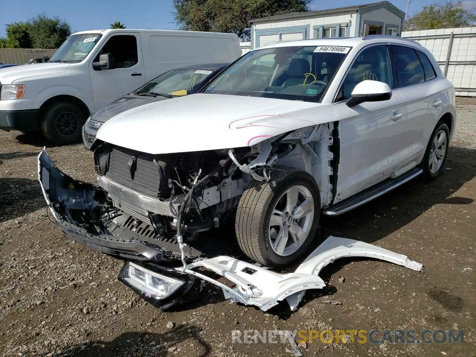 2 Фотография поврежденного автомобиля WA1BNAFY0K2093374 AUDI Q5 2019