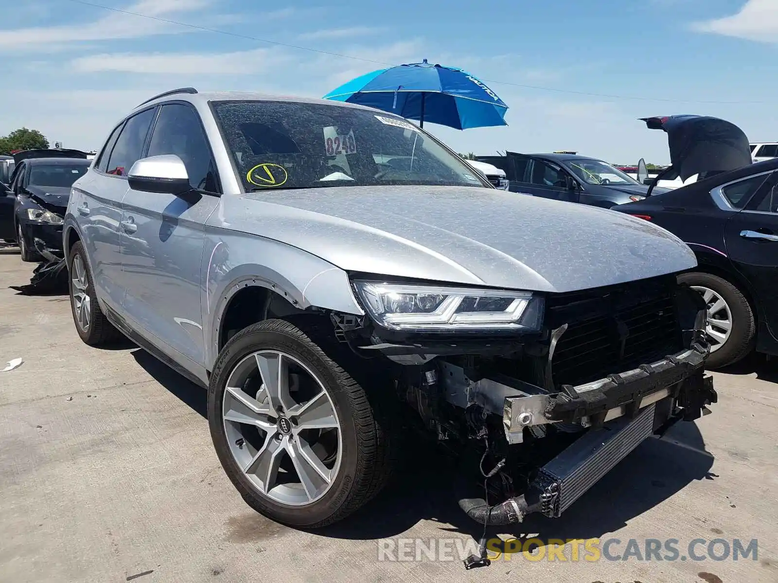 1 Фотография поврежденного автомобиля WA1BNAFY0K2095416 AUDI Q5 2019