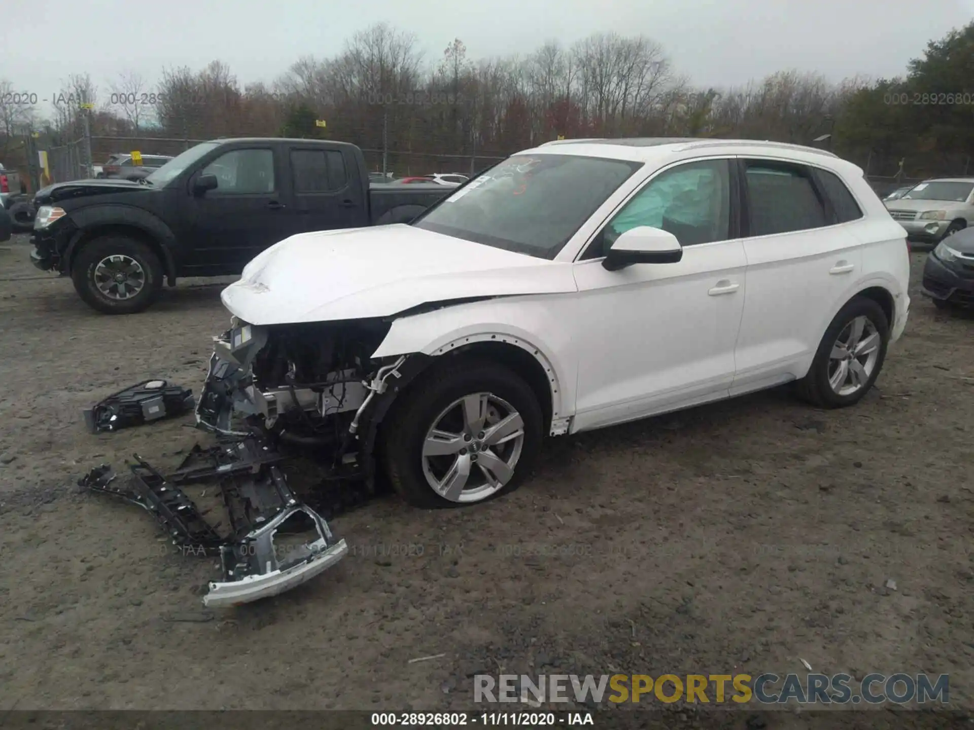 2 Фотография поврежденного автомобиля WA1BNAFY0K2099630 AUDI Q5 2019