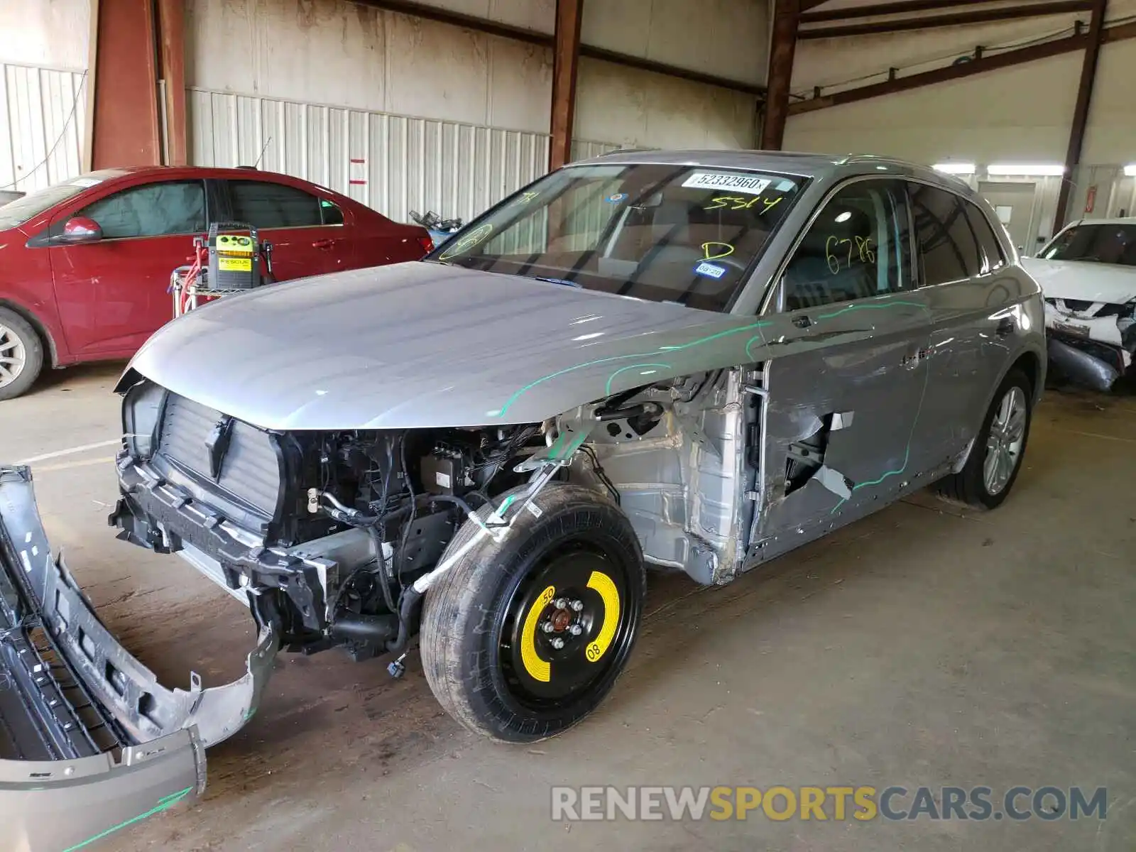 2 Photograph of a damaged car WA1BNAFY0K2105314 AUDI Q5 2019