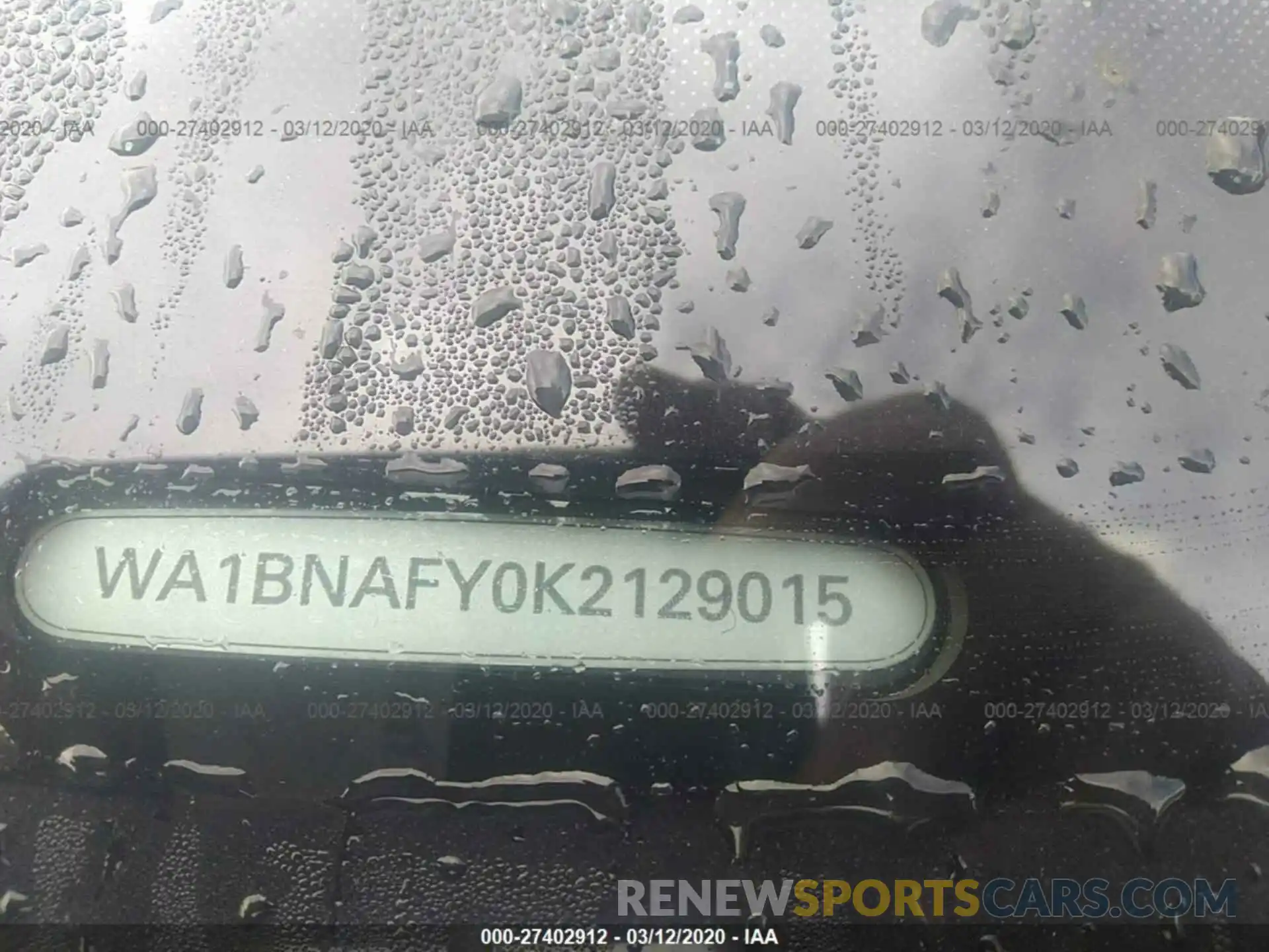 9 Photograph of a damaged car WA1BNAFY0K2129015 AUDI Q5 2019