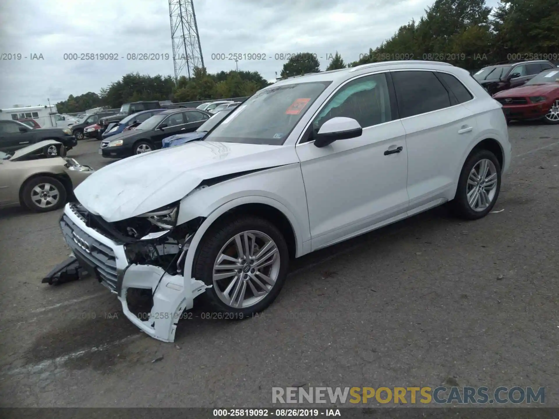 2 Photograph of a damaged car WA1BNAFY1K2066216 AUDI Q5 2019