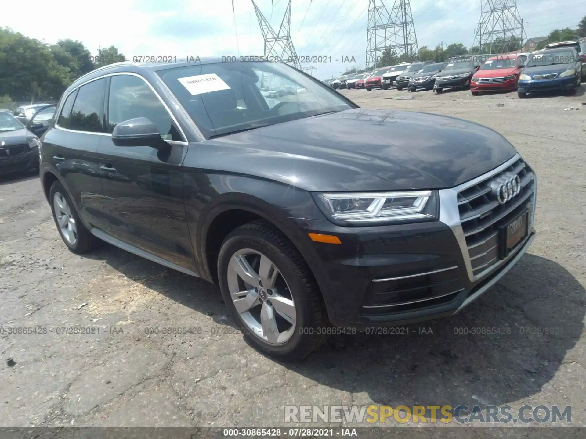 1 Фотография поврежденного автомобиля WA1BNAFY1K2099782 AUDI Q5 2019