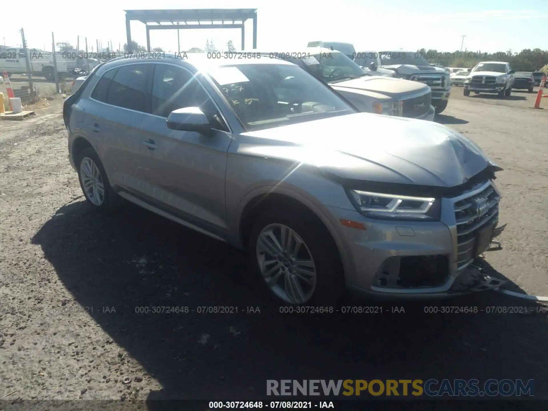 1 Фотография поврежденного автомобиля WA1BNAFY1K2115530 AUDI Q5 2019