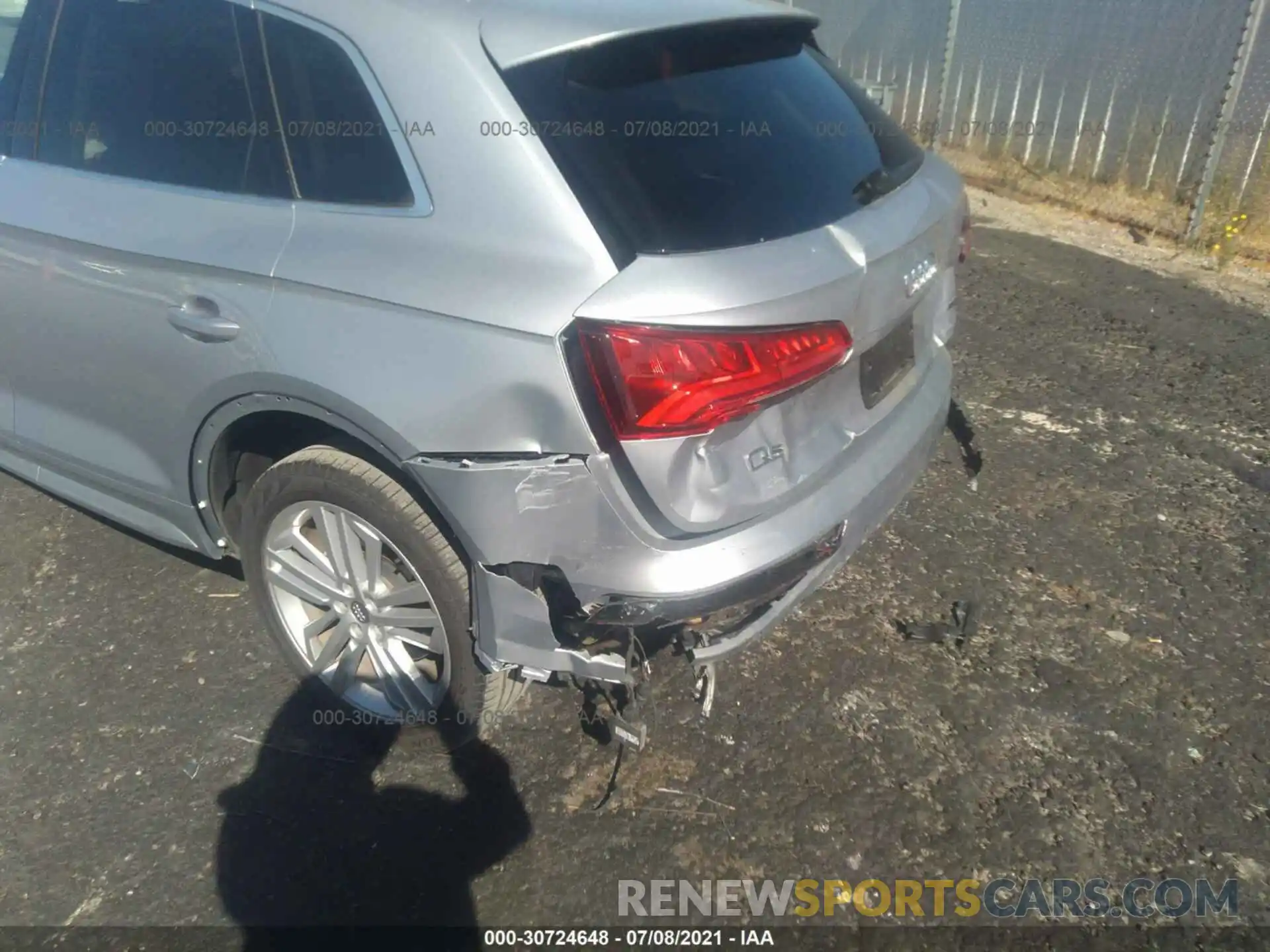 6 Фотография поврежденного автомобиля WA1BNAFY1K2115530 AUDI Q5 2019