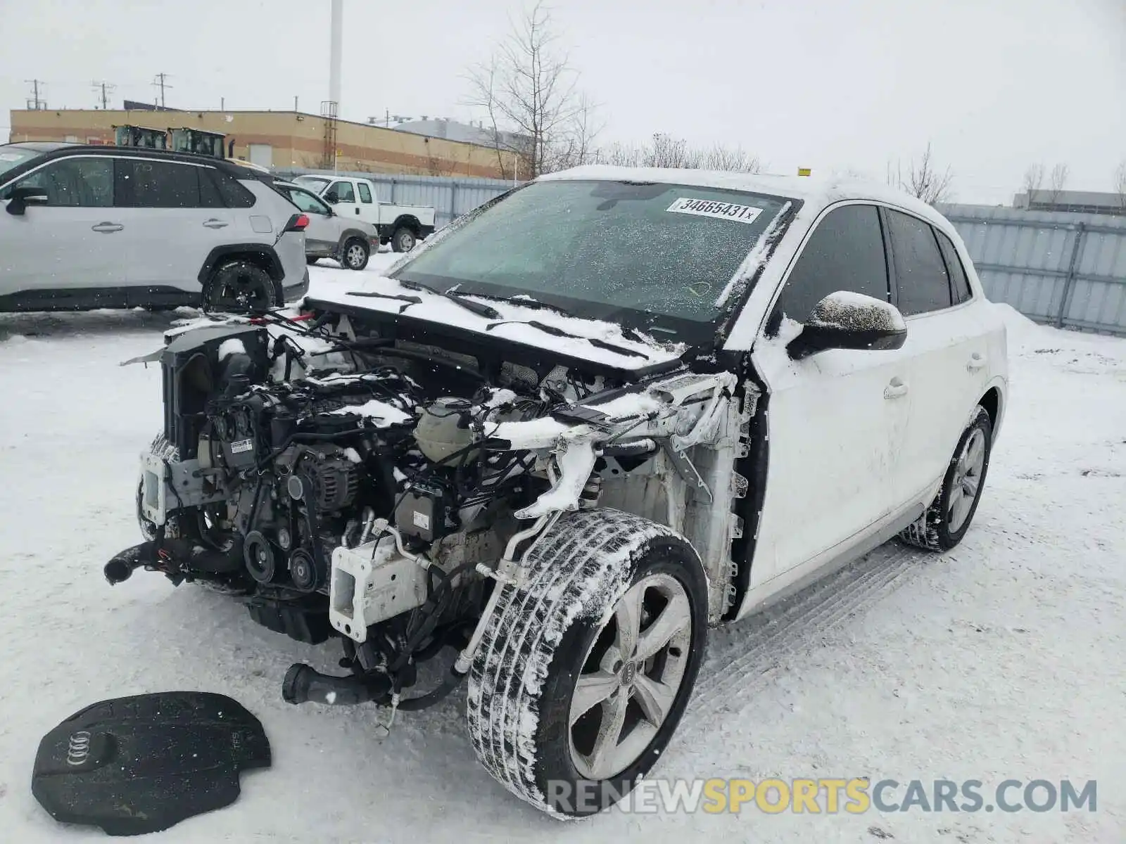 2 Фотография поврежденного автомобиля WA1BNAFY1K2116435 AUDI Q5 2019