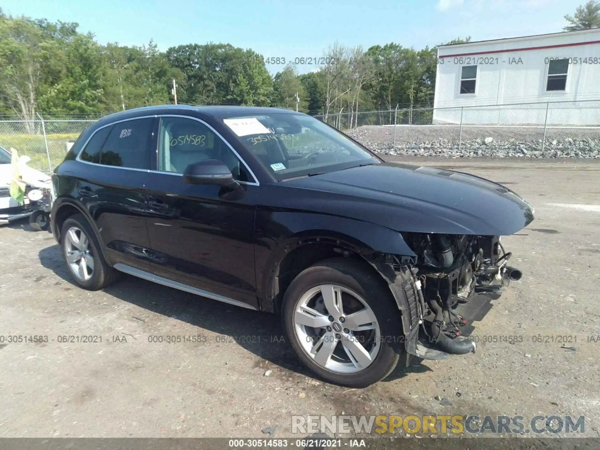 1 Фотография поврежденного автомобиля WA1BNAFY2K2017154 AUDI Q5 2019