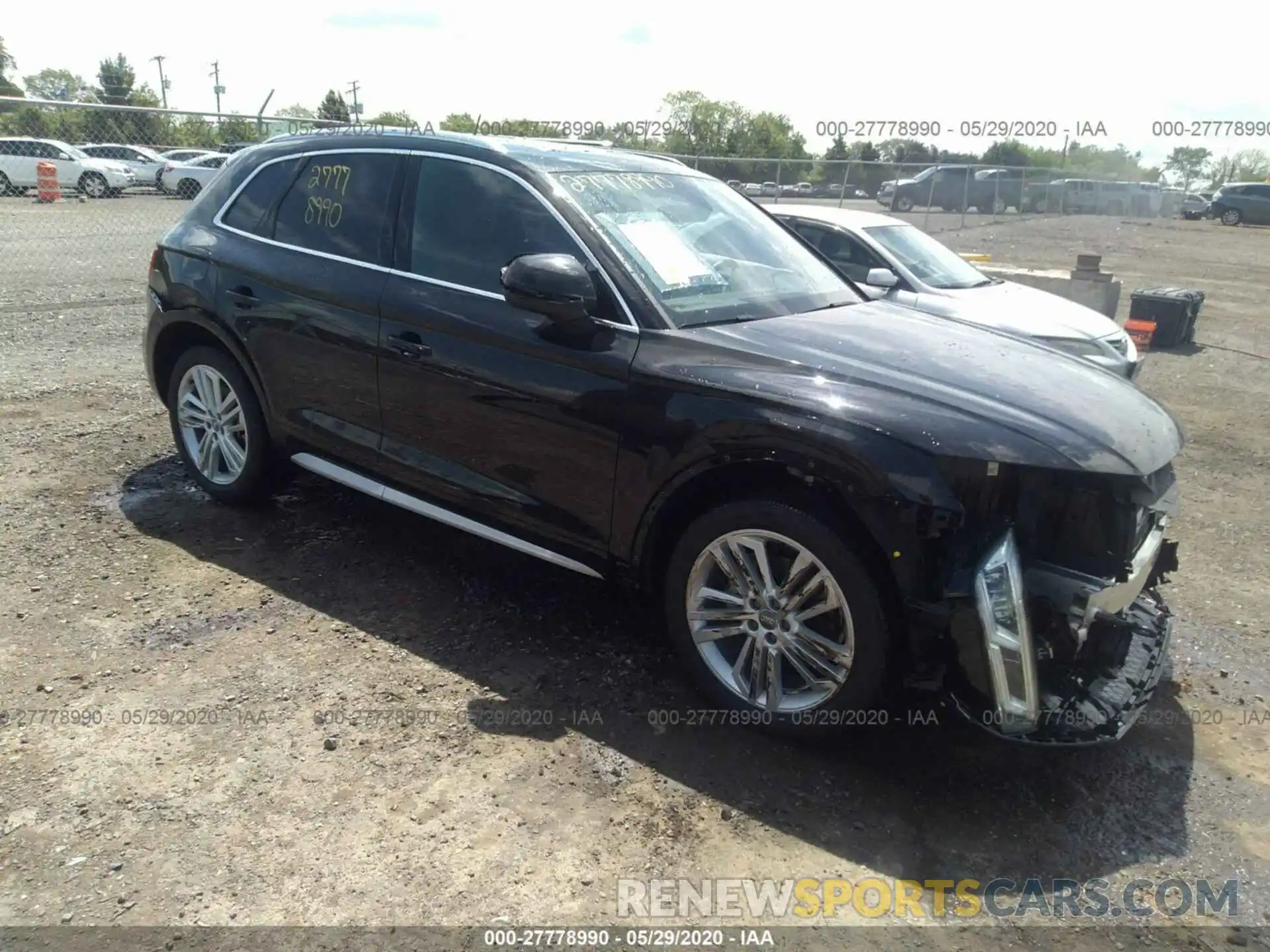 1 Фотография поврежденного автомобиля WA1BNAFY2K2027554 AUDI Q5 2019