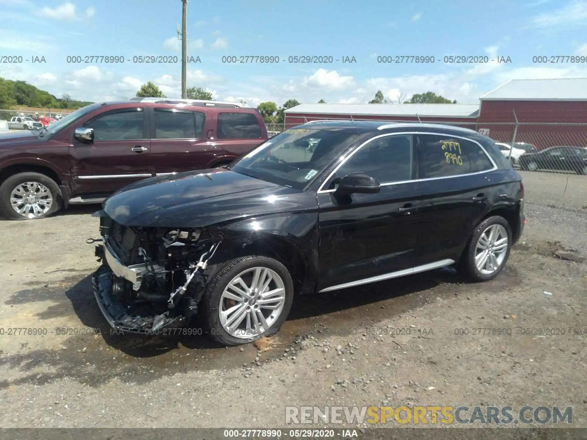 2 Фотография поврежденного автомобиля WA1BNAFY2K2027554 AUDI Q5 2019