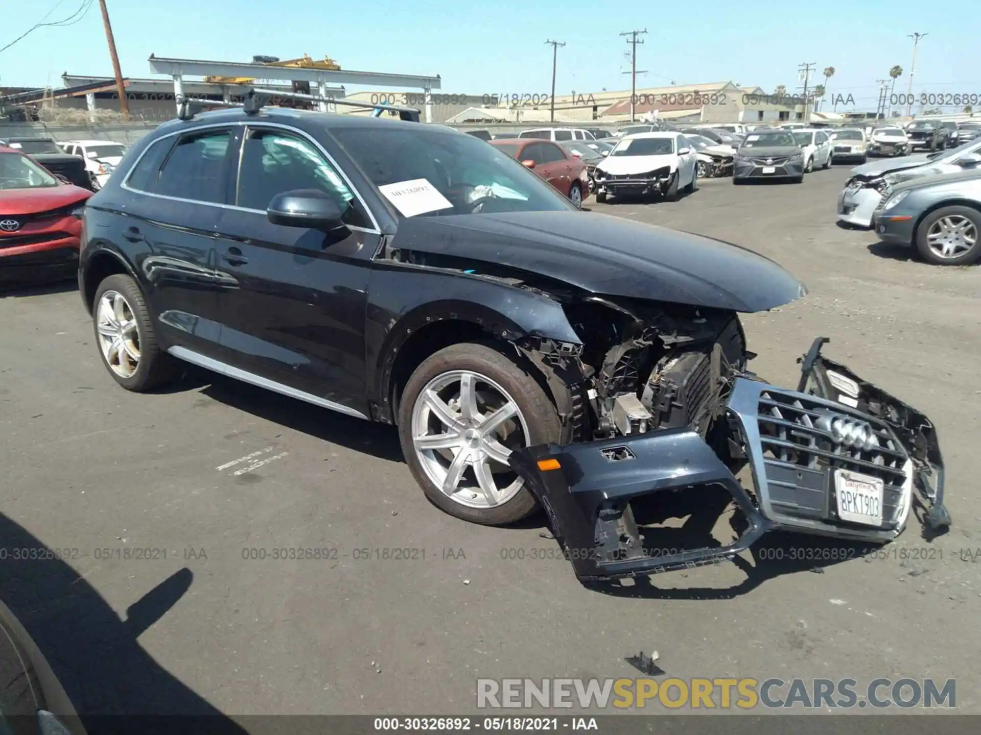 1 Photograph of a damaged car WA1BNAFY2K2028994 AUDI Q5 2019