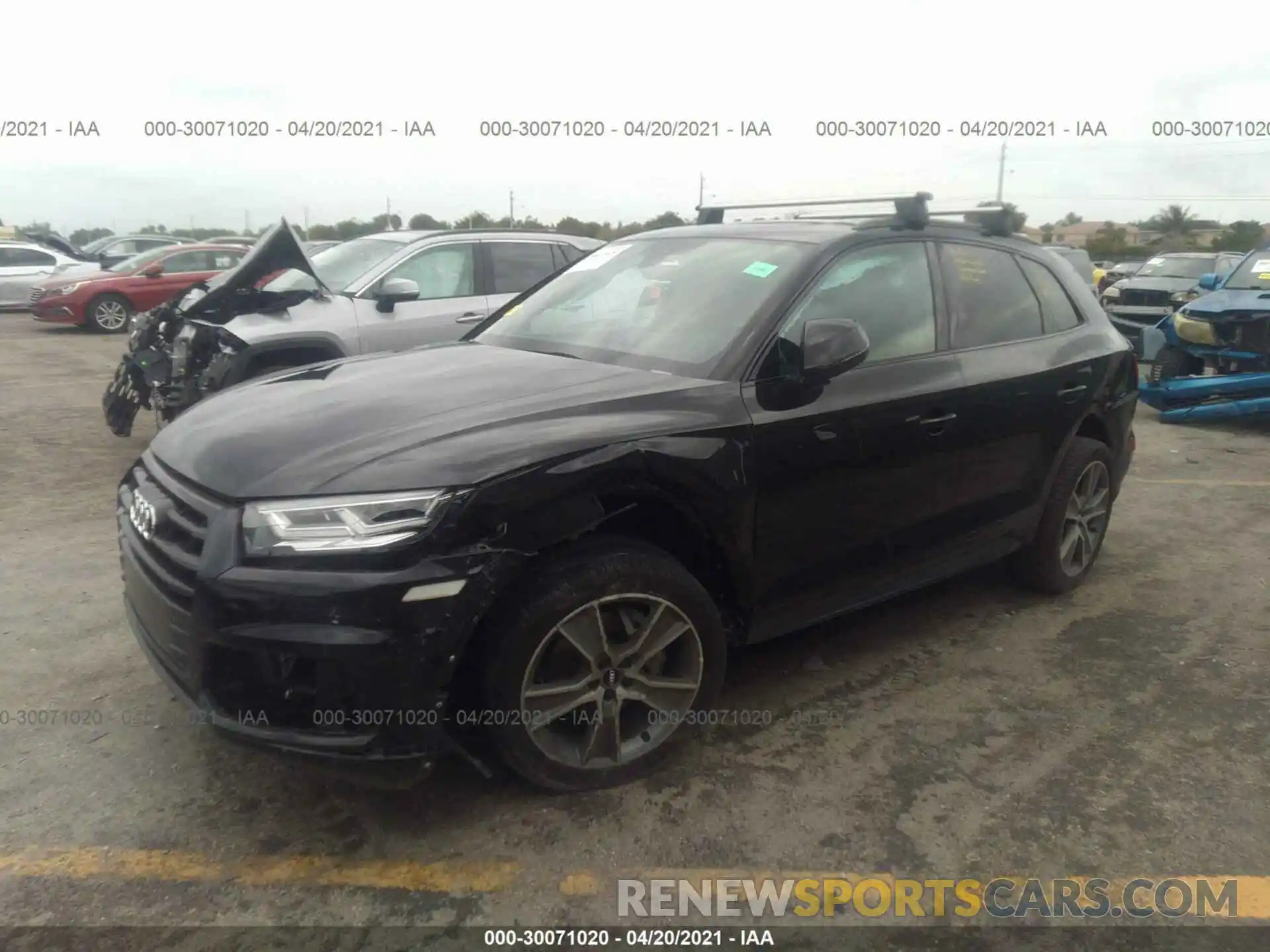 2 Фотография поврежденного автомобиля WA1BNAFY2K2032172 AUDI Q5 2019