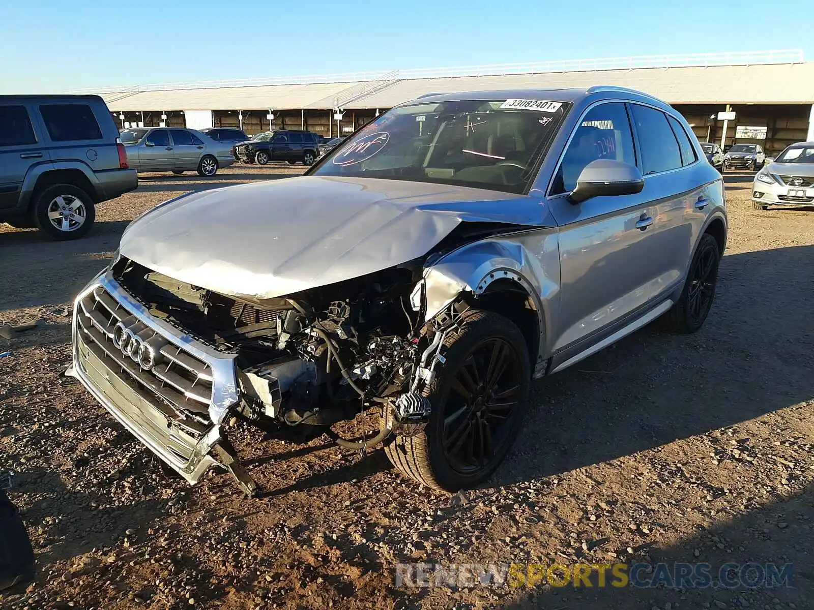 2 Фотография поврежденного автомобиля WA1BNAFY2K2038733 AUDI Q5 2019