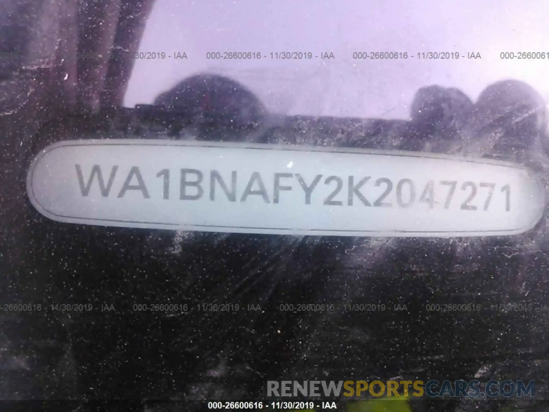 9 Фотография поврежденного автомобиля WA1BNAFY2K2047271 AUDI Q5 2019