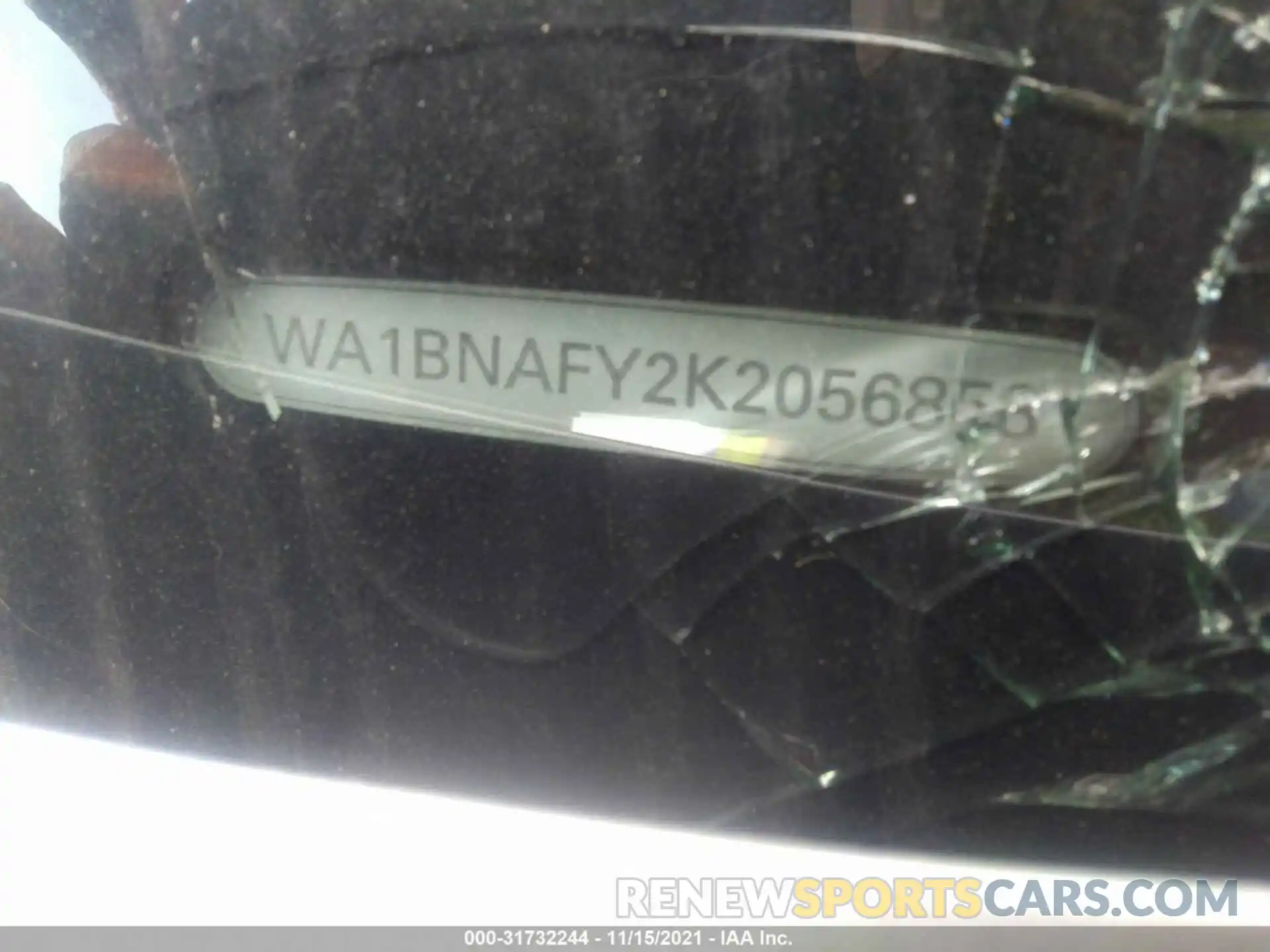 9 Фотография поврежденного автомобиля WA1BNAFY2K2056858 AUDI Q5 2019