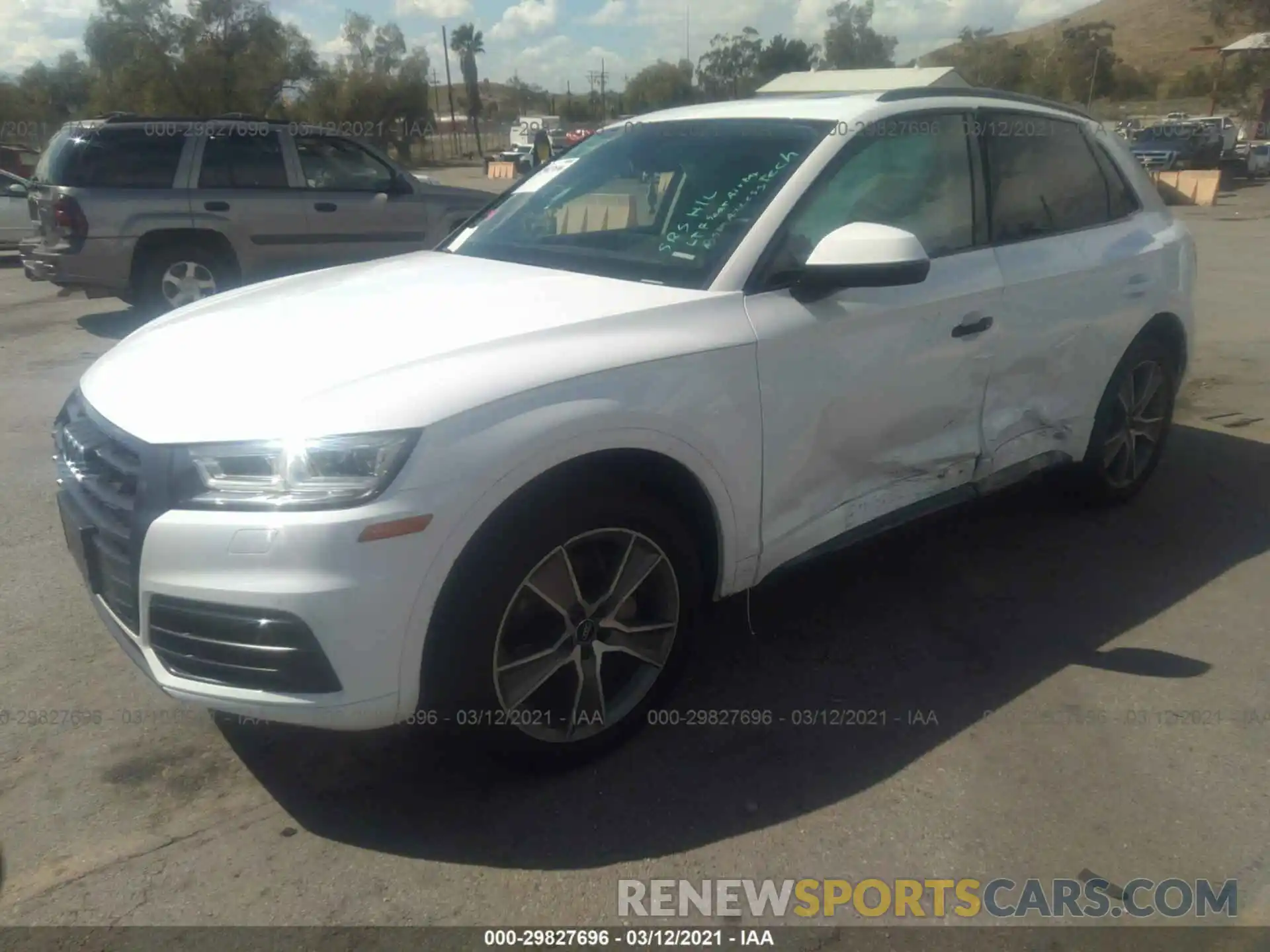 2 Photograph of a damaged car WA1BNAFY2K2075698 AUDI Q5 2019