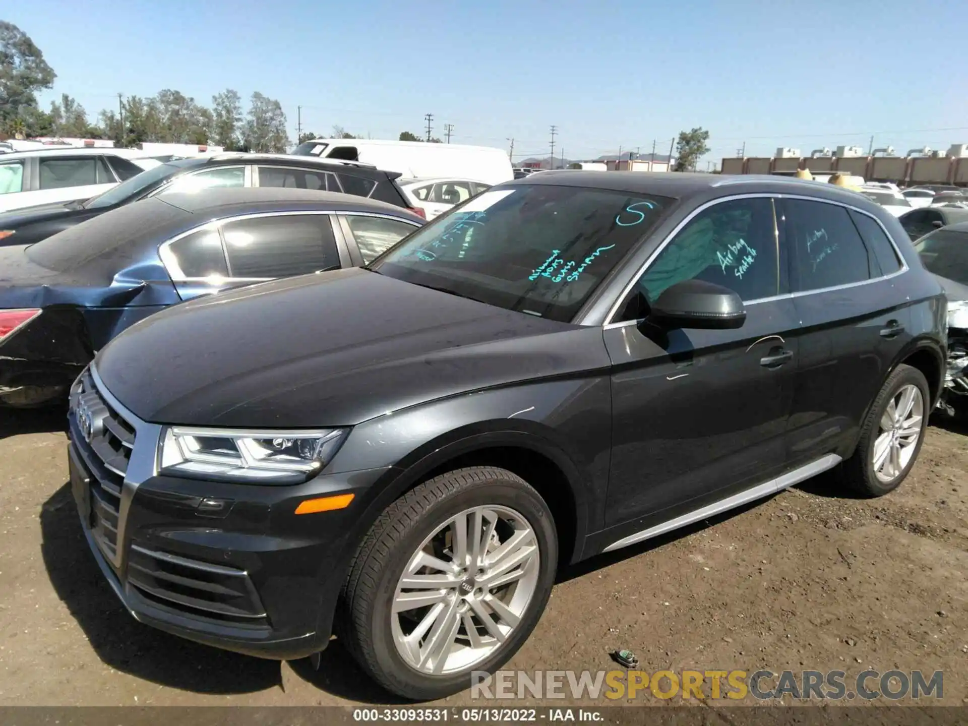 2 Фотография поврежденного автомобиля WA1BNAFY3K2025196 AUDI Q5 2019