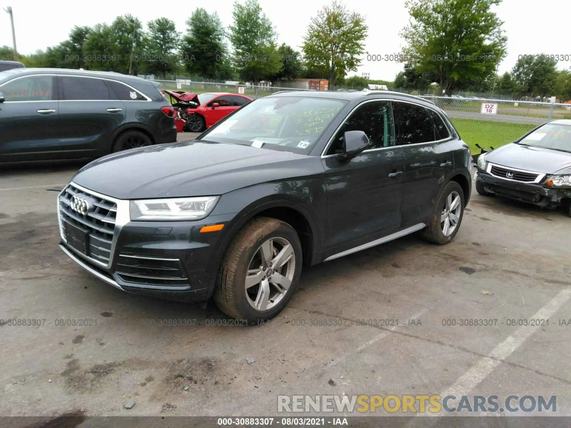 2 Фотография поврежденного автомобиля WA1BNAFY3K2065357 AUDI Q5 2019